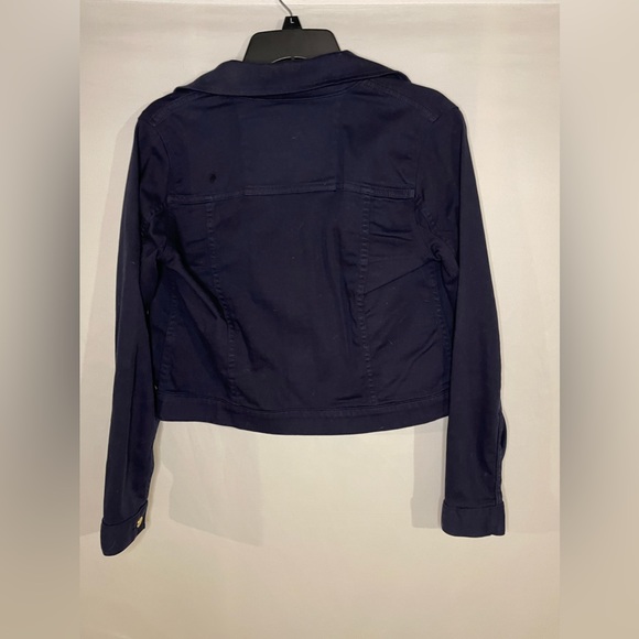 Michael Kors Blue Jean Jacket Style Cotton/Elastane Jacket - Picture 2 of 4